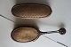 Børstesæt i messingFra begyndelsen af 1900-talletSmukt, og dekorativtL: 23cm / 15cm
