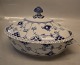 1129-1 Ragoutfad/lågfad, ovalt med hanke ca 16 x 27.5 cm Royal Copenhagen Musselmalet Helblonde