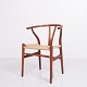 Y-Stole - Model CH24 - Mahogni & Naturflet - Hans J. Wegner - Carl Hansen & Søn