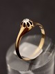 14 karat guld ring med diamant