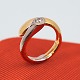 Ole Lynggaard; Ring i 14 kt. guld og hvidguld med diamant