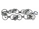 SølvArmbånd med blade fra ca. 1940-1960