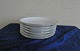Tradition or white Half Lace with gold rim Danish porcelain, set of 6 saucers No 756