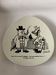 Knabstrup Plate with Storm P. Motif and Verse Measures 16 cm