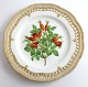 Royal Copenhagen Flora Danica, fruit plate. Lunch plate with open-work border. Design # 429/3554. Diameter 23 cm. (1 quality).