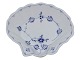 Blue Fluted PlainRare clam shaped bowl  21 cm.