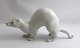 Royal Copenhagen. Porcelænsfigur. Hvid hermelin. Model 4562. Længde 24 cm. (1 sortering)
