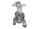 ENORMOUS Royal Copenhagen figurineFaun fighting turtle