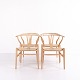 Sæt af Y-stole - Model CH24 - Eg & Naturflet - Hans J. Wegner - Carl Hansen & Søn - 1960erne