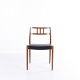 Spisebordsstol – Niels Otto Møller – Model 79 – Teak & sort læder – JL Møllers Møbelfabrik – 1960’erne