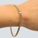 Panserarmbånd i 14 kt. guld prydet med diamanter fattet i hvidguld