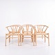 Sæt Af Seks Y-stole - Model Ch24 - Bøg & Naturflet - Hans J. Wegner - Carl Hansen & Søn - 1970erne