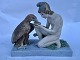 Royal Copenhagen Biscuit figure: Ganymede with Jupiter