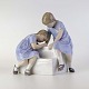 B&G figur 1871Piger på trappe18 cm