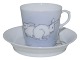 Royal CopenhagenLille Art Nouveau kaffekop med to hvide kaniner