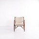 Lænestol - Model NV45 - Palisander & Lyst Stof - Finn Juhl - Niels Vodder - 1950erne