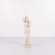 Skulptur – Kvindefigur – Delvist afklædt – Biskuitporcelæn – 1920’erne – Sjælden størrelse