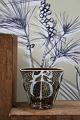 Royal Copenhagen , Baca fajance vase med fin glasur , designet af Nils Thorsson...