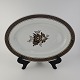 Aluminia ovalt fad928Tranquebar brun32 cm