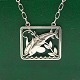 Georg Jensen; Halskæde af sterlingsølv #94 med delfinmotiv