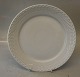 625-0 Middagstallerken 25 cm (571- 624) White Fluted Danish Porcelain half lace