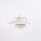 Poul Henningsen Pendel Model PH 5 i Hvidlakeret Metal, Louis Poulsen