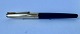 Grey Parker 61 fountain pen with gold double cap