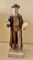 Johann Gutenberg figur i porcelæn fra Dansk Typograf-Forbund