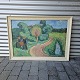 Axel P Jensen maleri80x110 cm