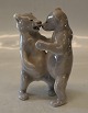 0824-1233 Two bears standing 13 x 8 cm Erik Nielsen 1907 Royal Copenhagen 