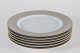 Royal CopenhagenSet of six changer plates with light brown rim