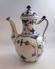 Royal Copenhagen. Musselmalet, halvblonde. Kaffekande. Model 519. Højde 25 cm. (1 sortering). Produceret før 1923.