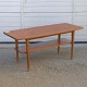 Teak sofabord med hylde120 cm