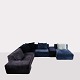 Komplet Eilersen Modulsofa i Blå Stof med Puder