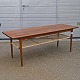 Sofabord teak med flet hylde149,5 cm