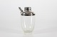 Art Deco Cocktail ShakerGlass with sterling silver top