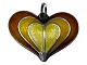 David Andersen Norway sterling silverHeart pendant with enamek