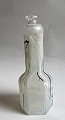 Kosta Boda: Black and white vase in glass by B. Vallien