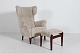Fritz Hansen A/SWing back lounge chair with stool