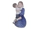 Stor Royal Copenhagen figurMor med søn