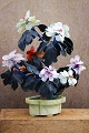 Dekorativt , japansk vintage bonsai træ i jade.H: 30cm...