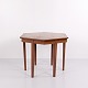 Antik hexagon sidebord i mahogni med intarsia fra 1880’erne