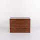Væghængt kommode i palisander med 4 skuffer dansk design fra 1960’erne