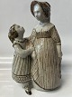 B&G Stoneware figurine - Mother and daughter.No. 206.Height 25 cm.