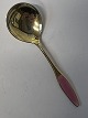 Frigast Sterling Silver/Enamel Sugar Spoon Gold PlatedLength 10.9 cm.