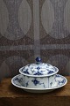 Rare Blue Fluted Half Lace Butter Jars from Royal Copenhagen...