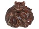 Royal Copenhagen stoneware figurineBear with cup