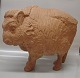Aluminia Figurine Aluminia  3149    Bison calf Design Jeanne Grut. Earthenware  22 x 26 cm Small version