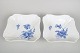 Royal Copenhagen Blue Flower Curved, pair of square bowls.