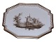 Royal CopenhagenTête-à-tête serving tray featuring a view of a Danish castle or manor house